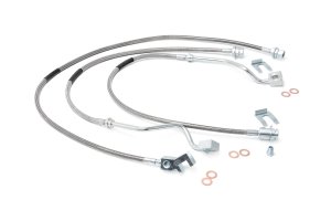 Ford F-350 Super Duty Brake Lines - Front + Rear - Rough Country - Stainless, 4-6 Inch Lift - '99-'04 Ford F-350 Super Duty Brake Lines - Front + Rear - Rough Country - Stainless, 4-6 Inch Lift - '99-'04